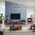 Woonkamerset Houten kasten Design TV-meubel met salontafel en bijzettafel
